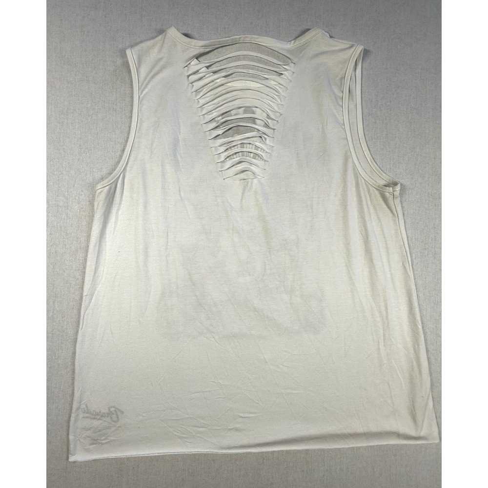 BRAVADO The Who Sleeveless Shirt Slashed Lattice Back Women XL Punk Rock Grunge - Picture 8 of 11